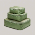 zavqerom 3-Piece Packing Cube Set — Ripstop Nylon Travel Organizers