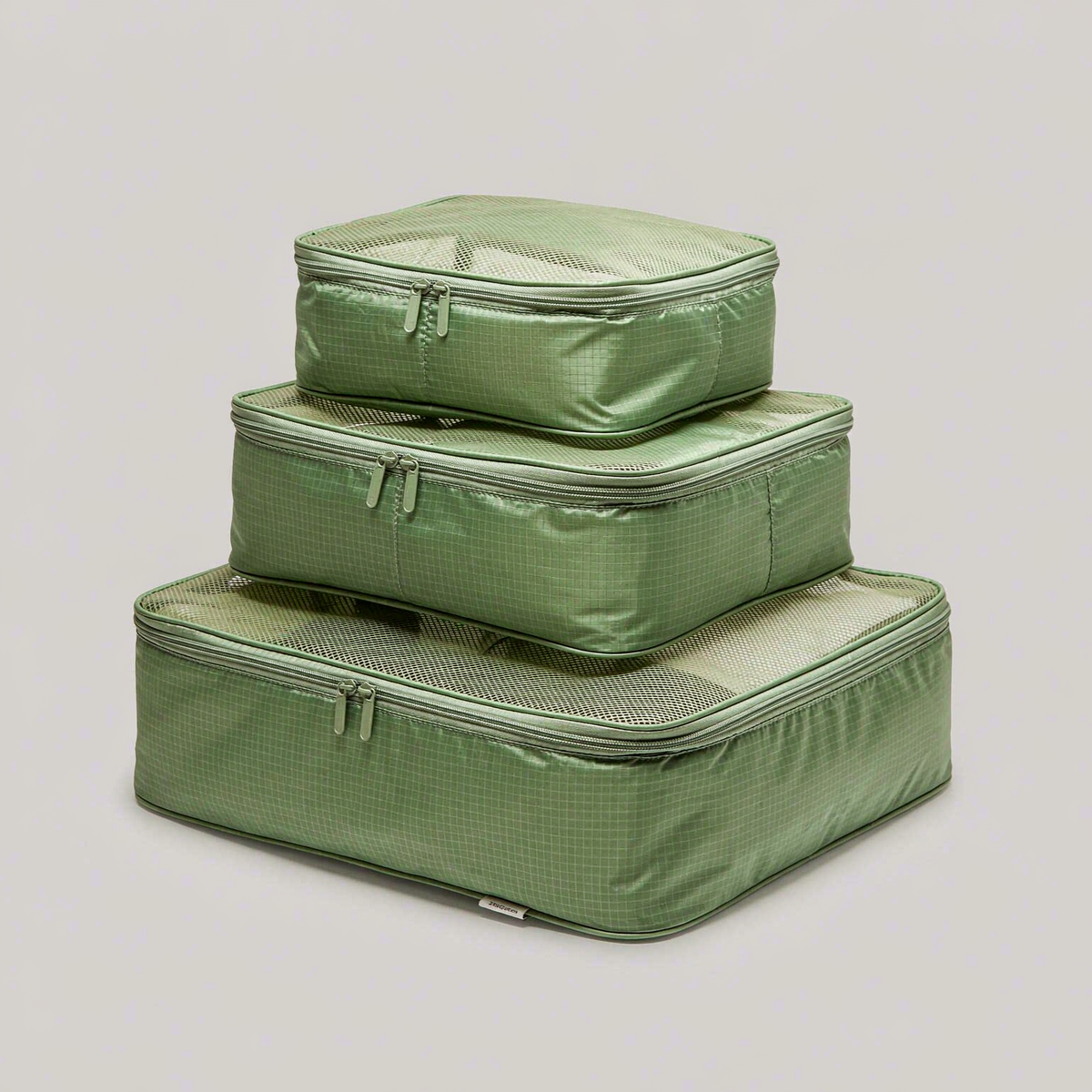 zavqerom 3-Piece Packing Cube Set — Ripstop Nylon Travel Organizers