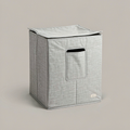 zavqerom Foldable Fabric Storage Box with Lid — Linen-Look Closet Cube