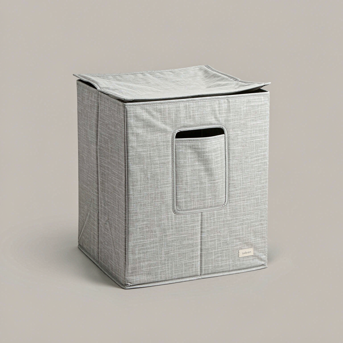 zavqerom Foldable Fabric Storage Box with Lid — Linen-Look Closet Cube